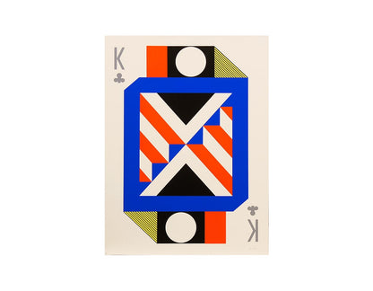 KUMI SUGAI /  Silk screen / JEU DE CARTS K