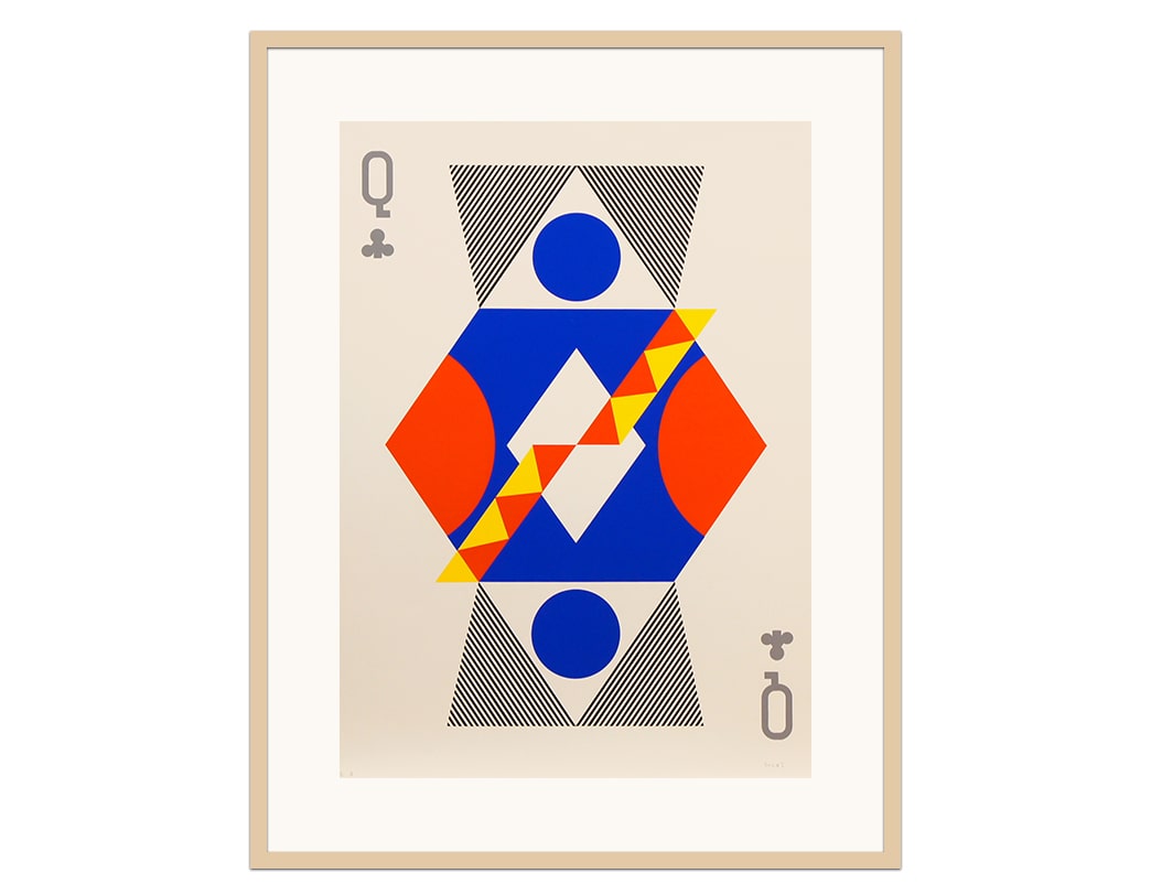 KUMI SUGAI /  Silk screen / JEU DE CARTS Q