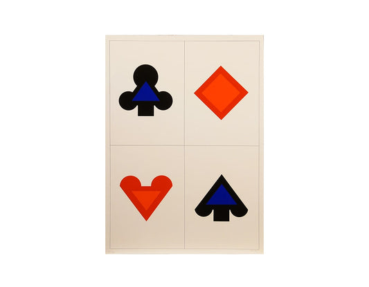 KUMI SUGAI /  Silk screen / JEU DE CARTS MARK M