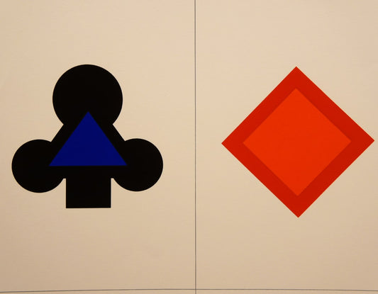 KUMI SUGAI /  Silk screen / JEU DE CARTS MARK M