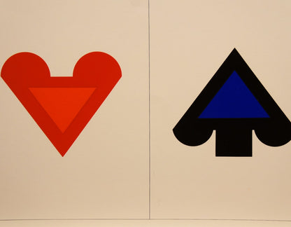 KUMI SUGAI /  Silk screen / JEU DE CARTS MARK M