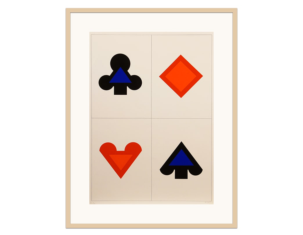 KUMI SUGAI /  Silk screen / JEU DE CARTS MARK M