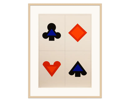 KUMI SUGAI /  Silk screen / JEU DE CARTS MARK M