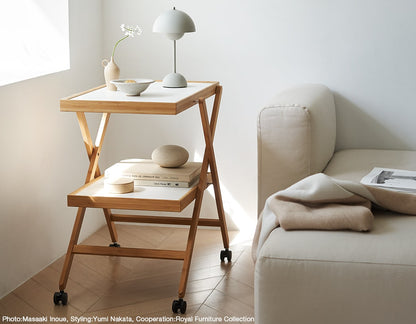 TAITTO - Foldable bamboo trolley