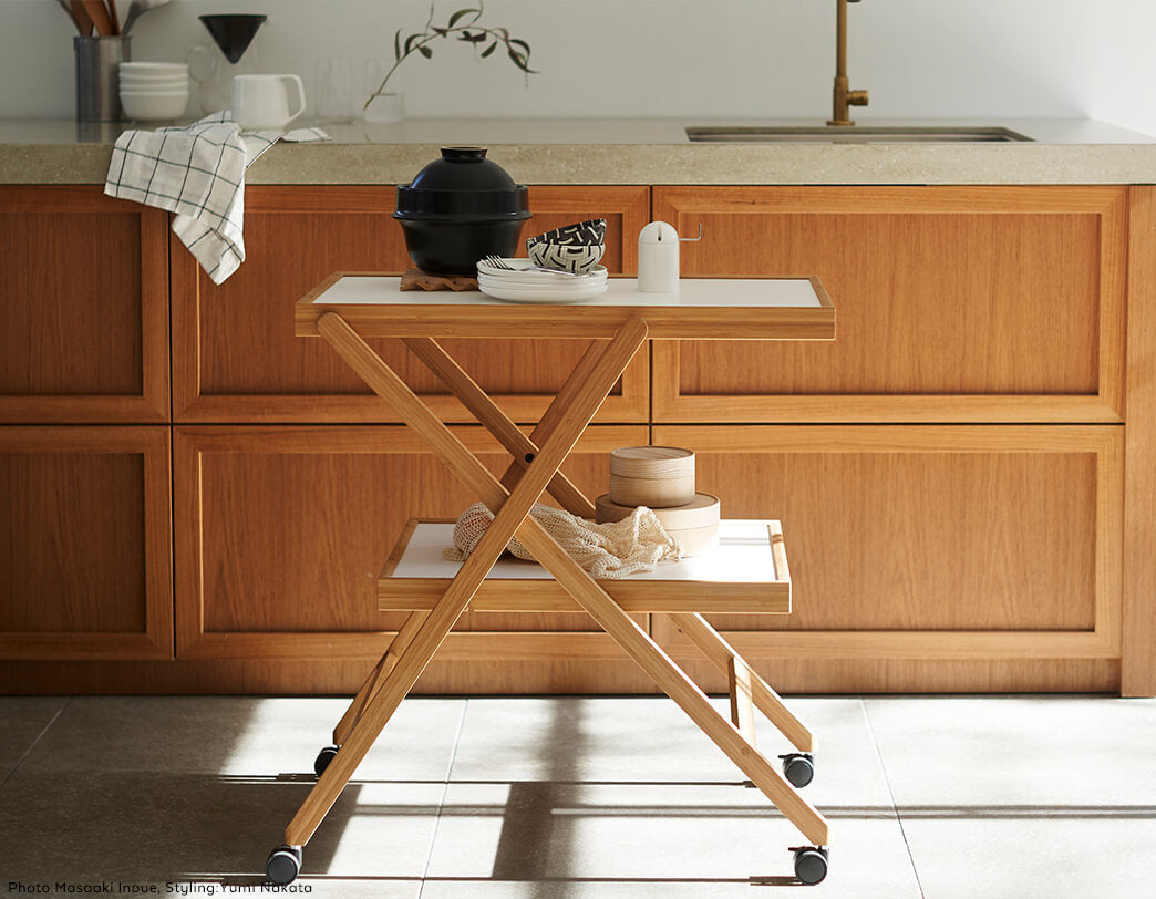 Miska Kuntsi / Taitto / Foldable Bamboo Trolley