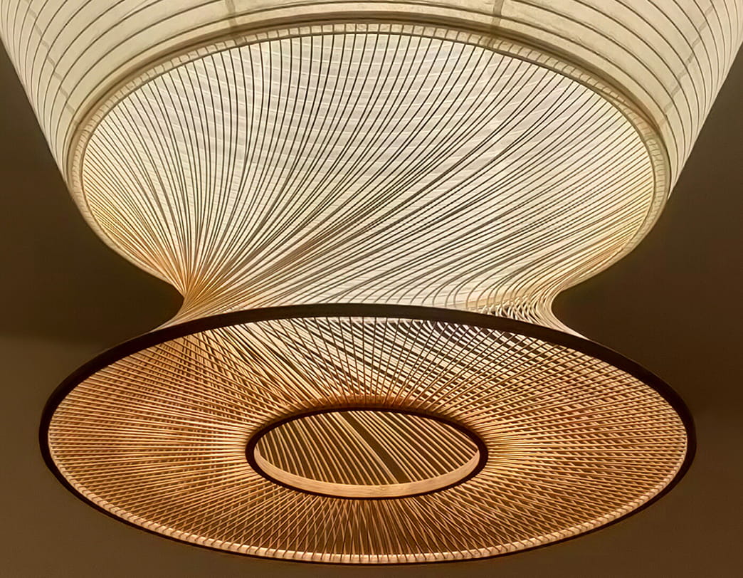 Toshiyuki Tani / Japanese Paper Lantern Shade / Tsumugi (B-type)