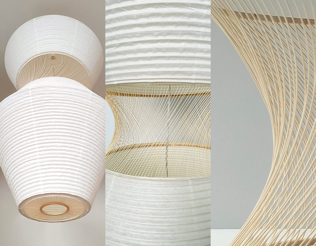 Toshiyuki Tani / Japanese Paper Lantern Shade / Tsumugi (C-type)
