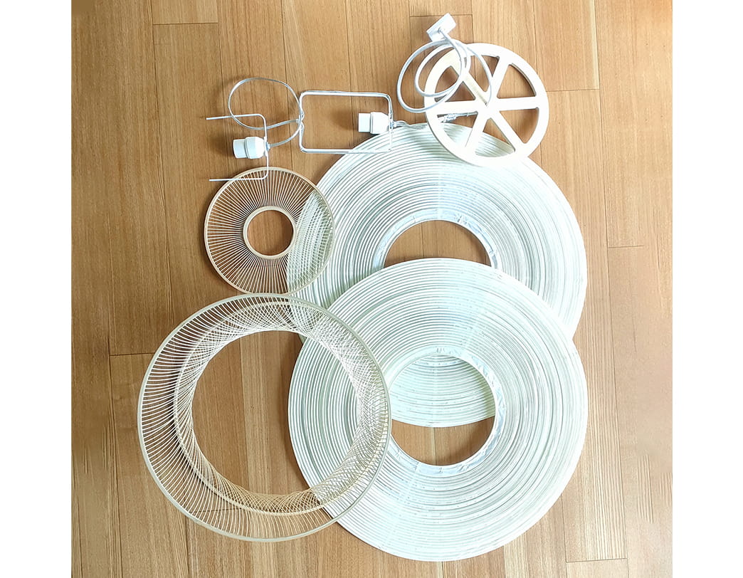 Toshiyuki Tani / Japanese Paper Lantern Shade / Tsumugi (C-type)