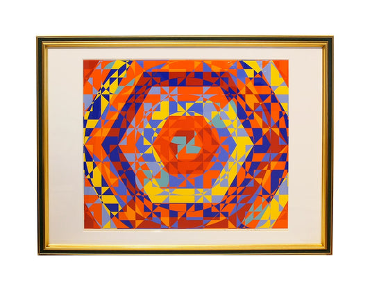 TOSHINOBU ONOSATO / Silk screen / Silk-81 gold frame